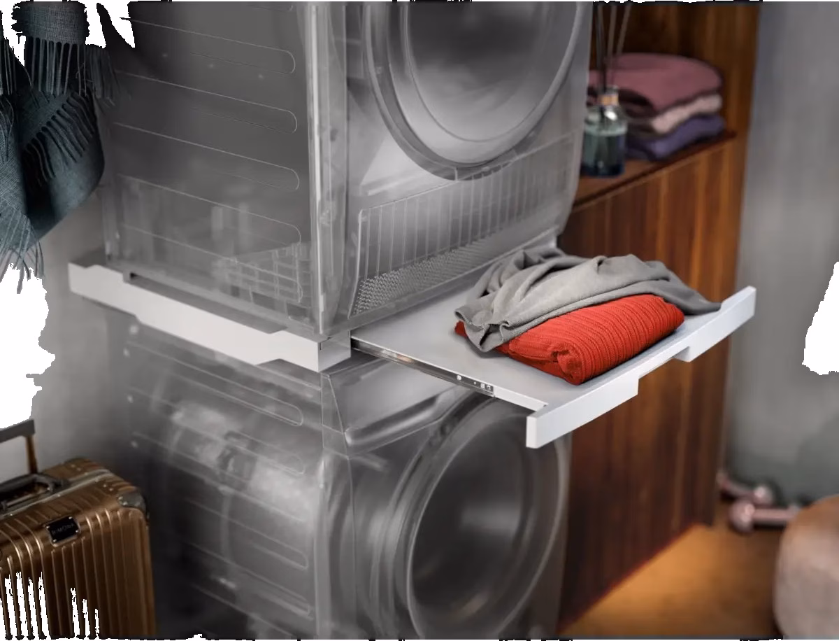 Stacking Kit with a built-in sliding shelf
