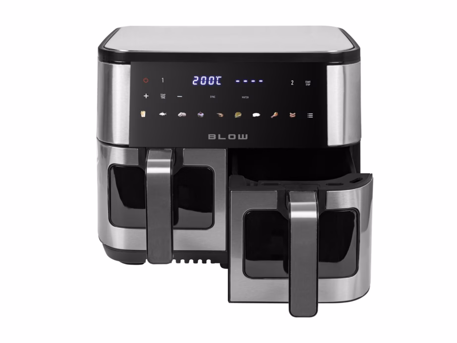 Kahe sahtliga kuumaõhufritüür BLOW 44-601, 9 l, SYNC- ja MATCH-funktsioon, 2600 W - 6