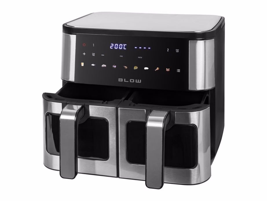 Kahe sahtliga kuumaõhufritüür BLOW 44-601, 9 l, SYNC- ja MATCH-funktsioon, 2600 W - 8