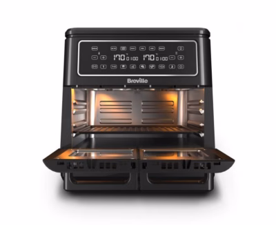 Breville Halo Flexi VDF130X 11 l eemaldatava vaheseinaga kahe tsooniga kuumaõhufritüür