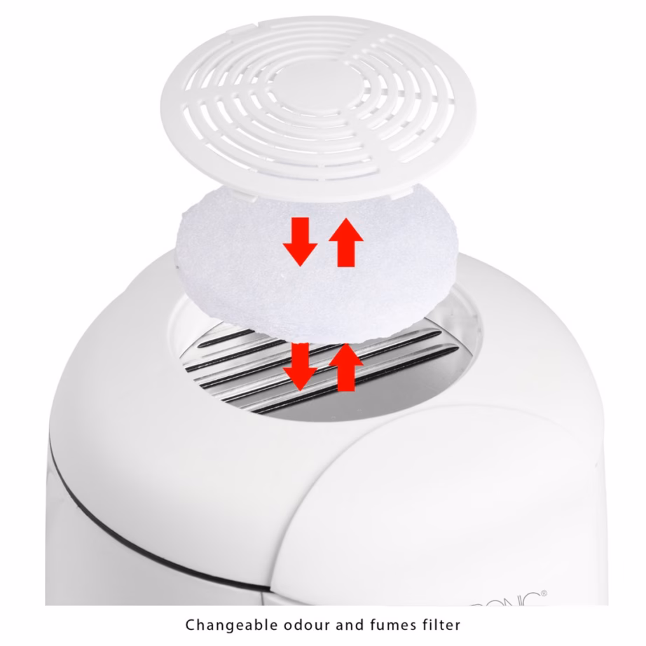 Õlifondüüfunktsiooniga fritüür Clatronic FFR 2916, 1 l, valge/hall - 4