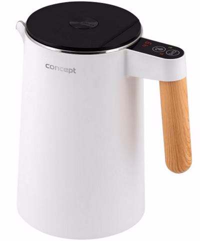 Temperatuuriregulaatoriga veekeetja Concept RK3300, valge, 1,5 l