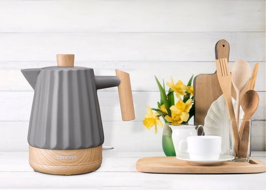 Keraamiline veekeetja Concept Birdy RK0092, tumehall, 1,5 l - 7