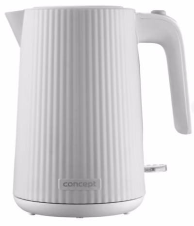 Ribilise korpusega veekeetja Concept RK2390, valge, 1,7 l