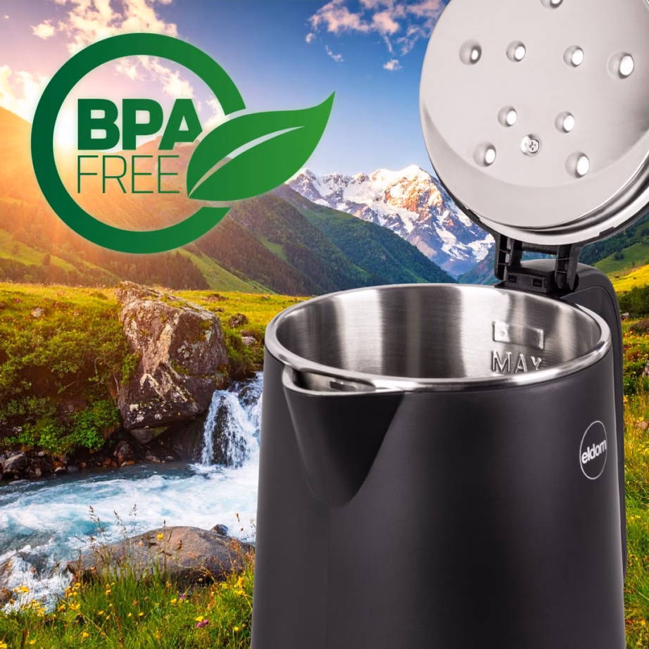 Reguleeritava temperatuuriga veekeetja Eldom C515C, 1,8 l, must - 2