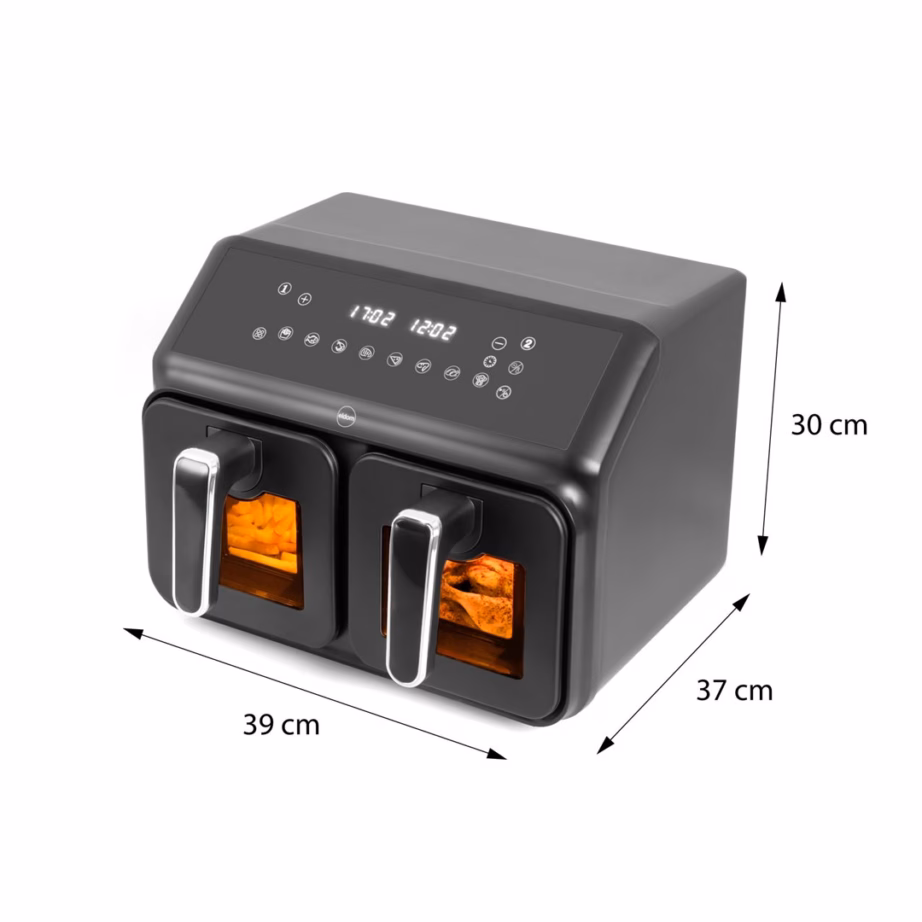 Kahe sahtliga kuumaõhufritüür ELDOM FR210 DualCrisp, 8 l, 2200 W - 4