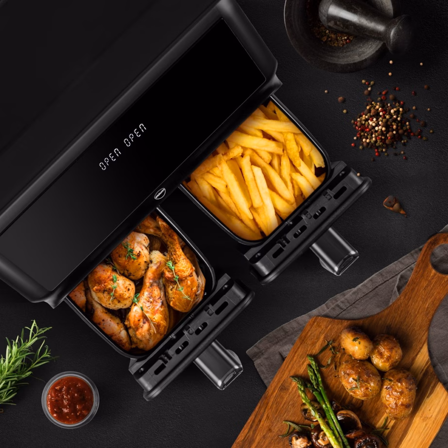 Kahe sahtliga kuumaõhufritüür ELDOM FR210 DualCrisp, 8 l, 2200 W - 5