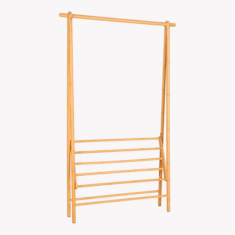 Bambusest riidestange, naturaalne, 104x46x164 cm Manaus - 6