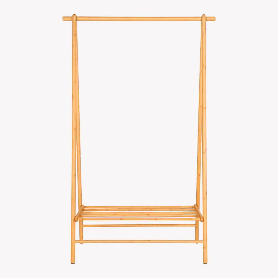 Bambusest riidestange, naturaalne, 104x46x164 cm Manaus - 9