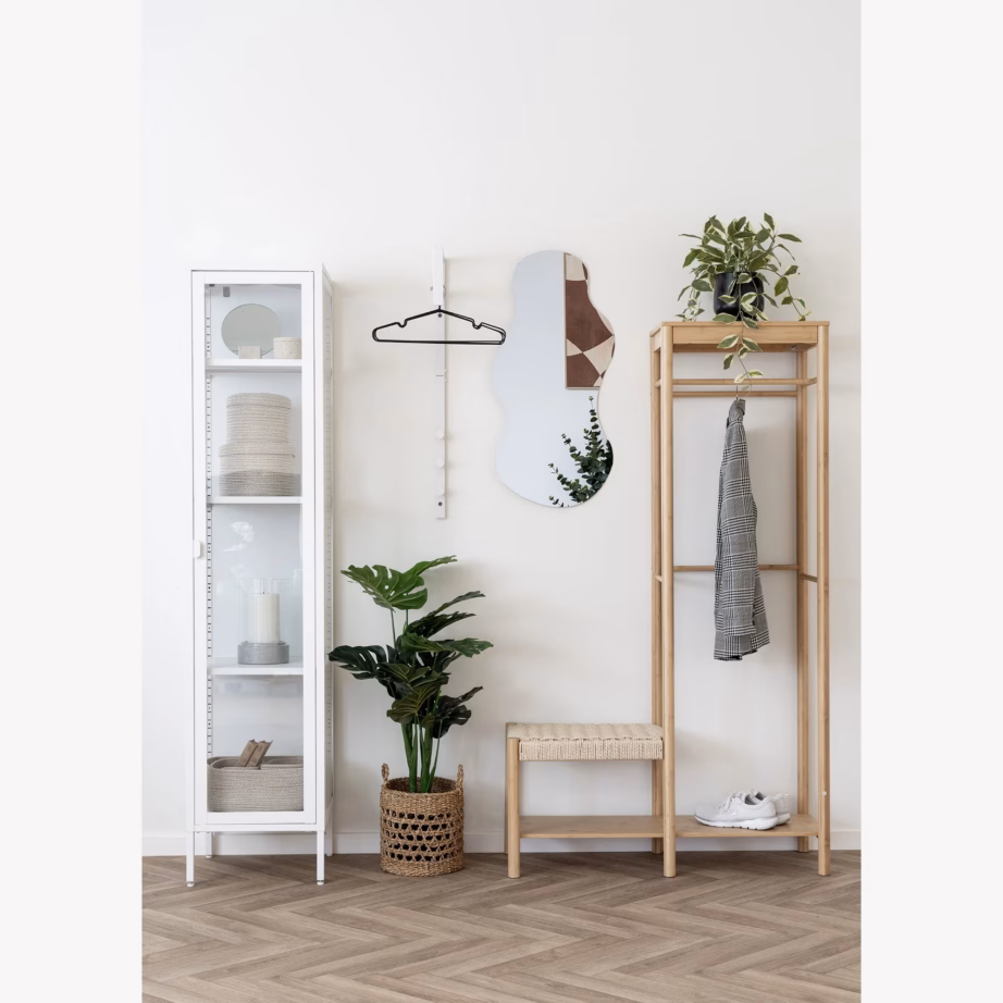 Bambusest riidestange pingiga Ember, naturaalne, 95x36x165 cm - 2