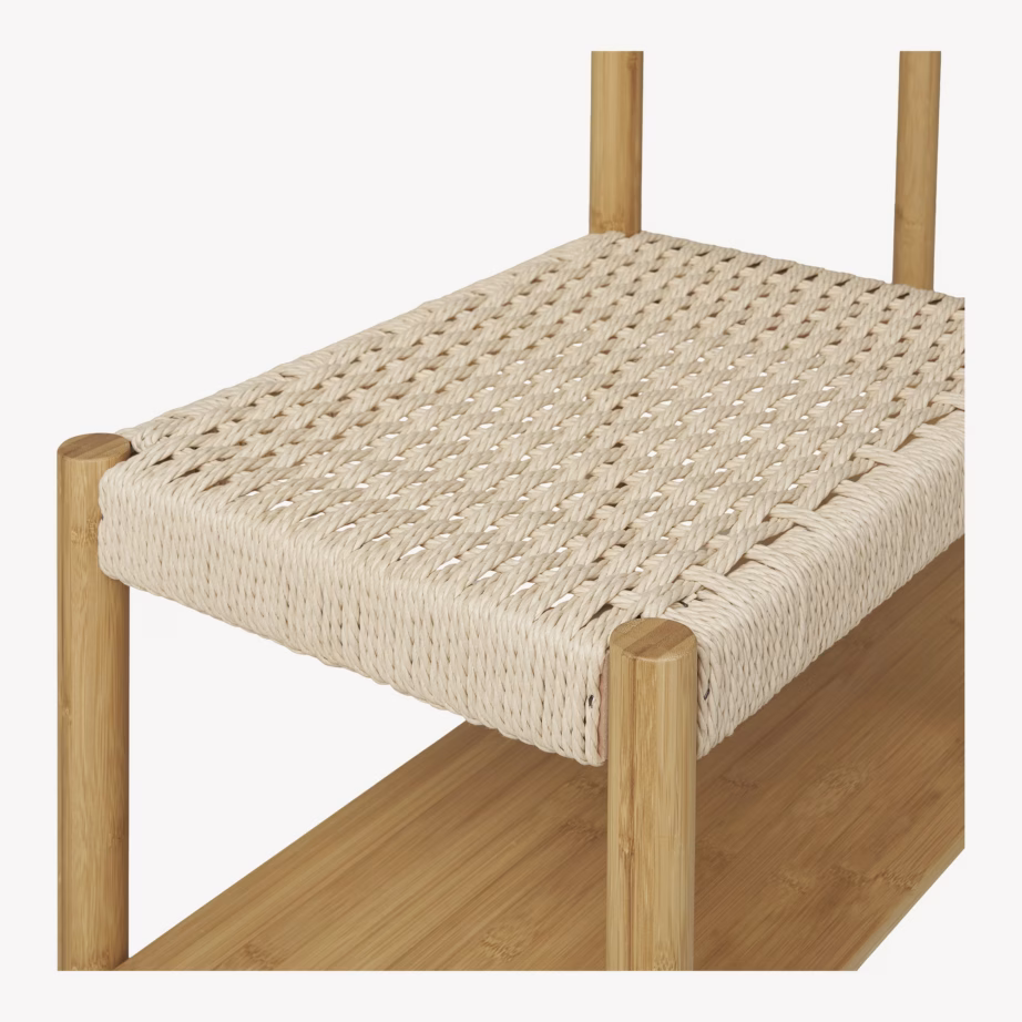 Bambusest riidestange pingiga Ember, naturaalne, 95x36x165 cm - 6