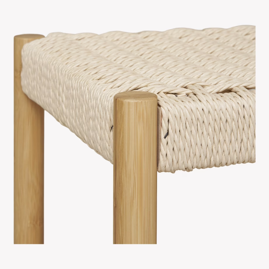 Bambusest riidestange pingiga Ember, naturaalne, 95x36x165 cm - 7