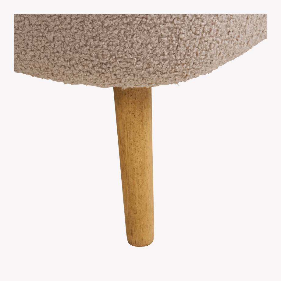 Beež bouclé kangaga hoiupink Harlow, 95x37x45 cm - 9