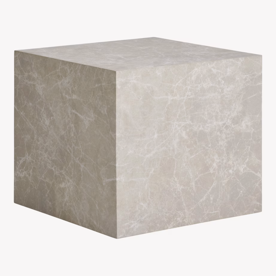 Beež marmorimustriga diivanilauakomplekt Prague, 2 lauda - 9