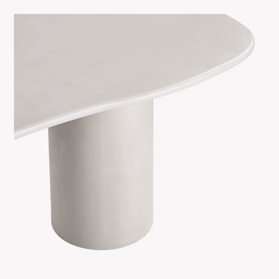 Beež tsemendiviimistlusega söögilaud 96×240 cm Maranola - 6