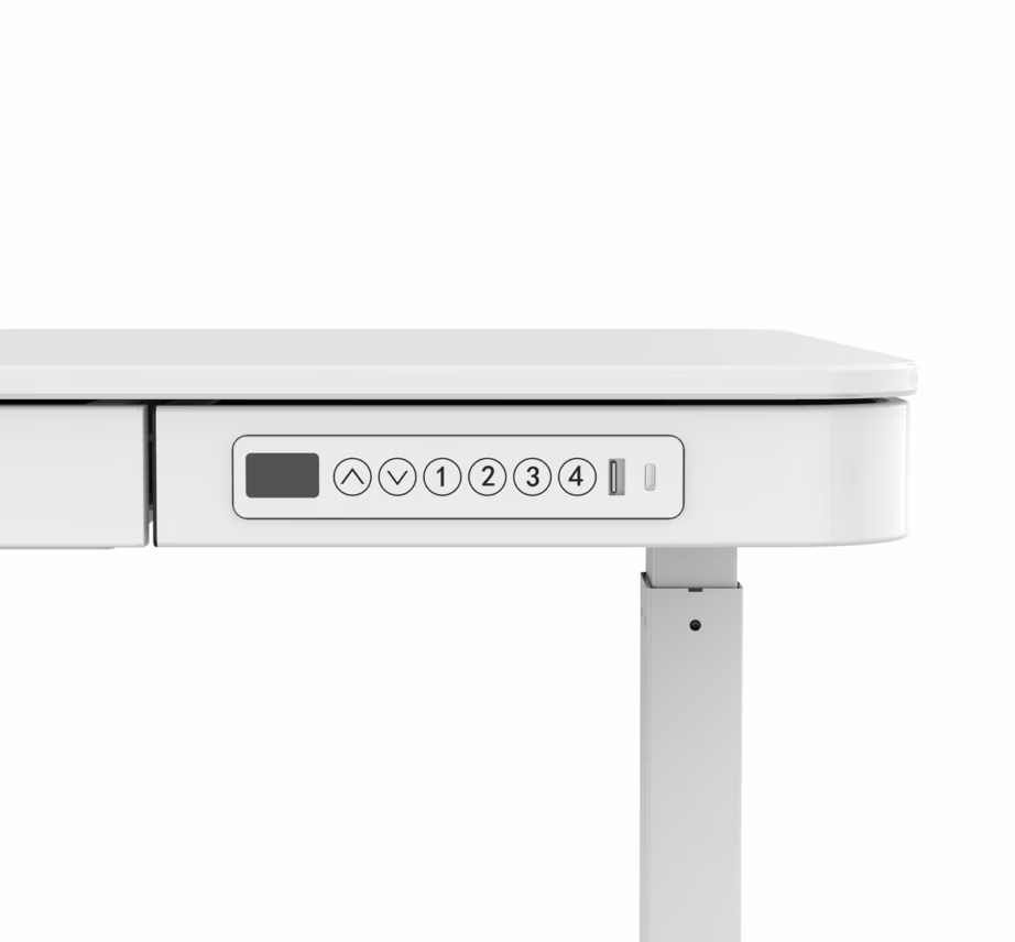 Elektriliselt reguleeritav kirjutuslaud Activejet ET119W-C, valge, 140,4 × 70,4 cm, 4 mälukohaga - 3