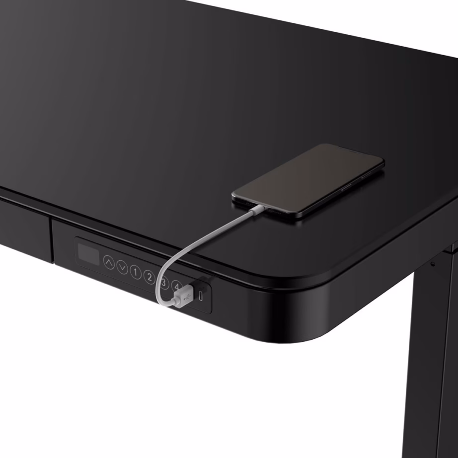 Elektriliselt reguleeritav kirjutuslaud Activejet ET119W-C, must, 140,4 × 70,4 cm, 4 mälukohaga - 11