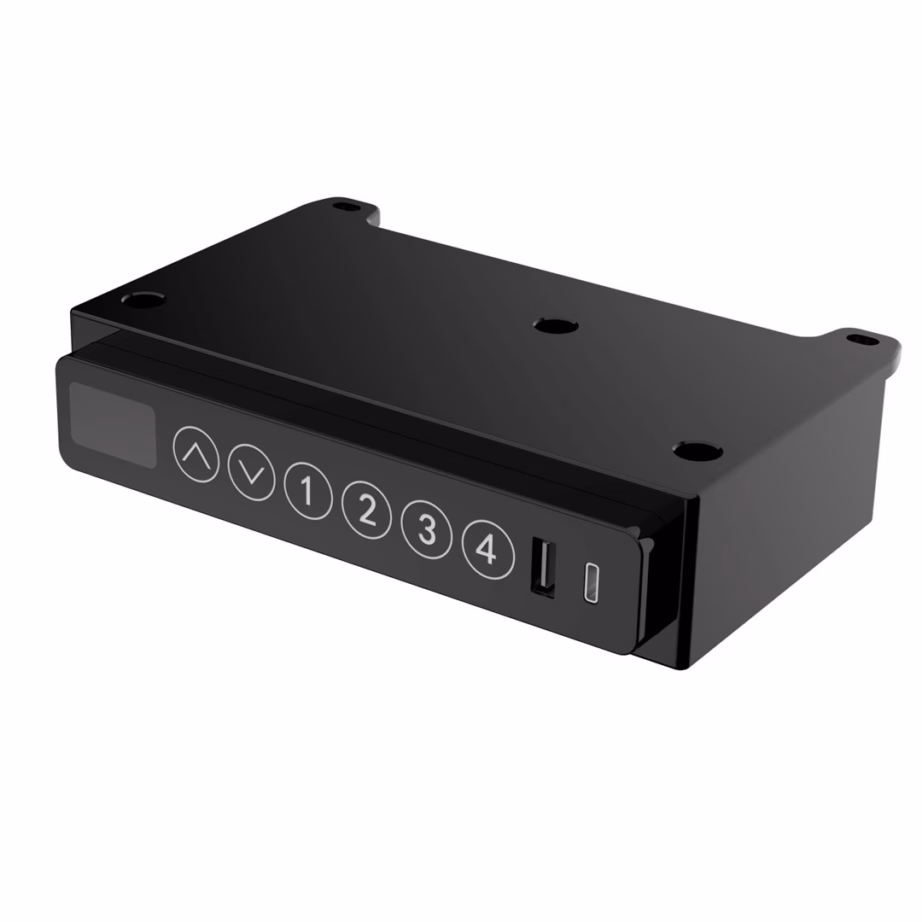 Elektriliselt reguleeritav kirjutuslaud Activejet ET119W-C, must, 140,4 × 70,4 cm, 4 mälukohaga - 13