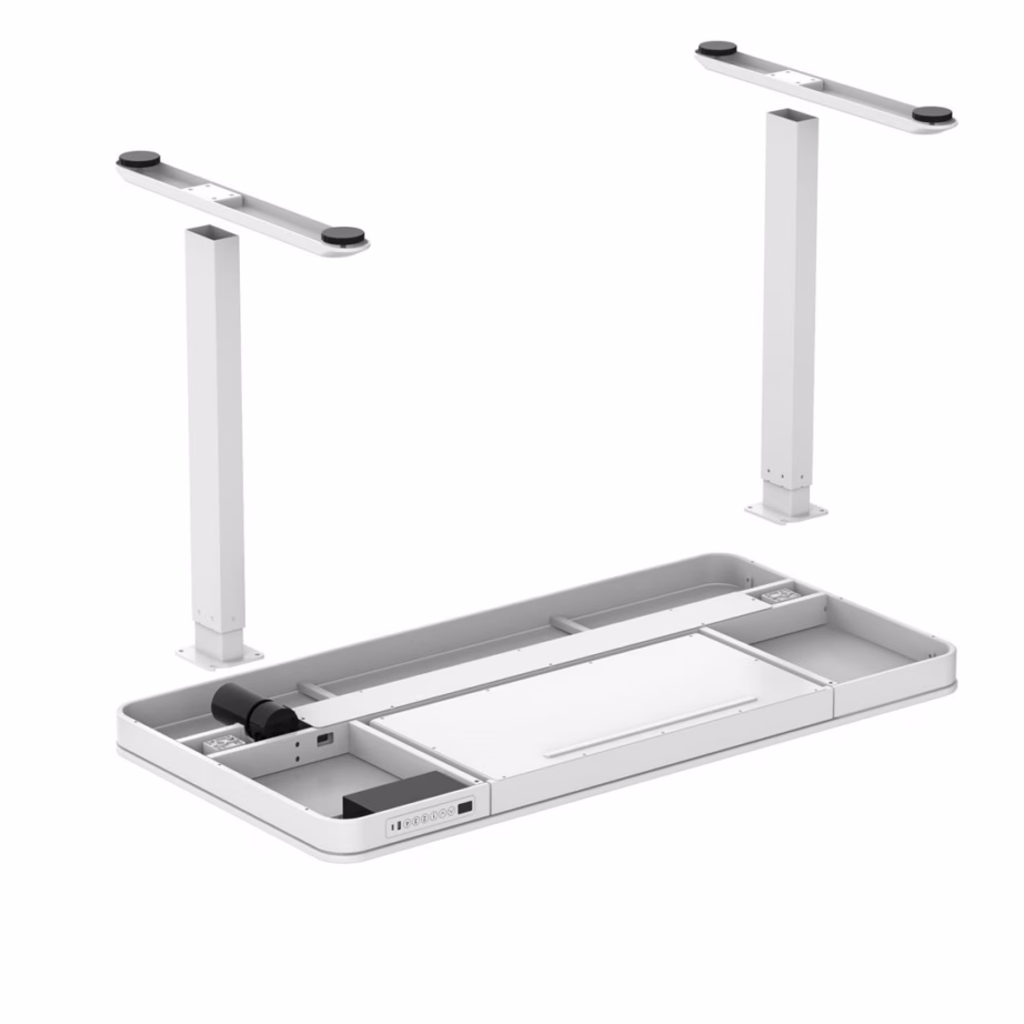 Elektriliselt reguleeritav kontorilaud Activejet ET119S-B, 120 x 60 cm, valge - 8