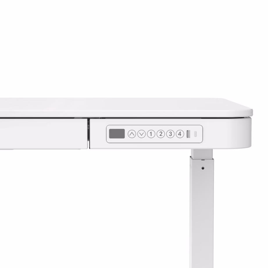 Elektriliselt reguleeritav kontorilaud Activejet ET119S-B, 120 x 60 cm, valge - 9