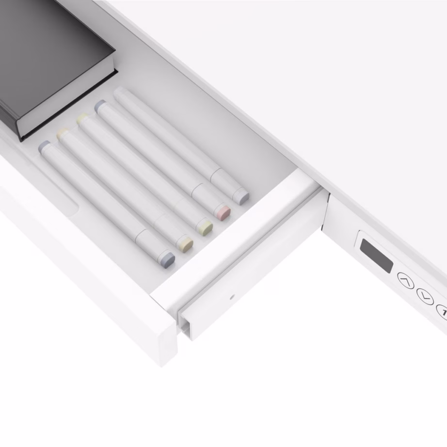 Elektriliselt reguleeritav kontorilaud Activejet ET119S-B, 120 x 60 cm, valge - 10