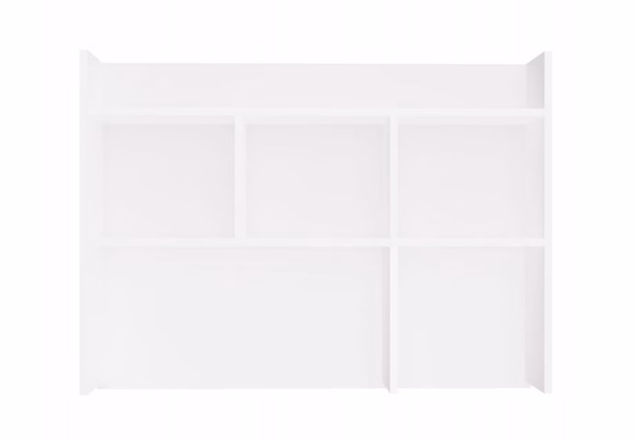Nelja tasandiga lauapealne riiul TOP E SHOP, matt valge, 96,5 × 70 × 18 cm - 2