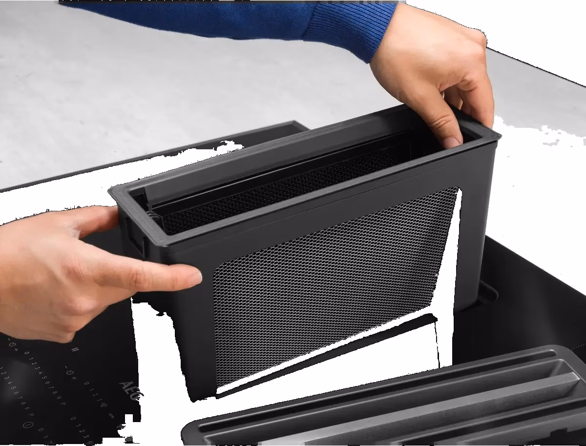 2-in-1 filter: lihtne eemaldada ja puhastada