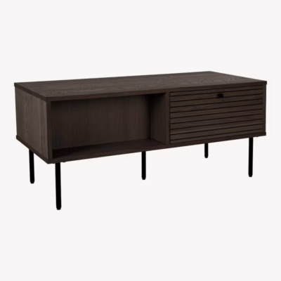 Diivanilaud suitsutatud tammespooniga ja 2 sahtliga Kyoto 50x100x45 cm