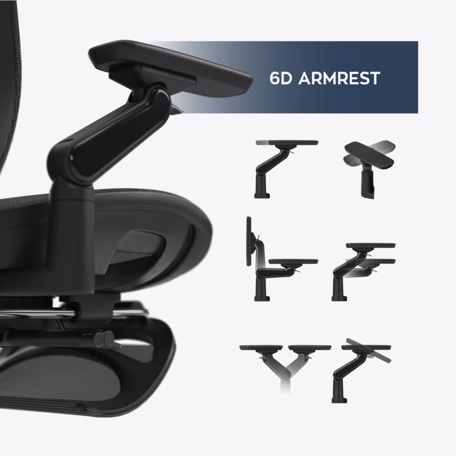 Massaažifunktsiooniga ergonoomiline kontoritool Mark Adler Leadpro 8.7, must - 15