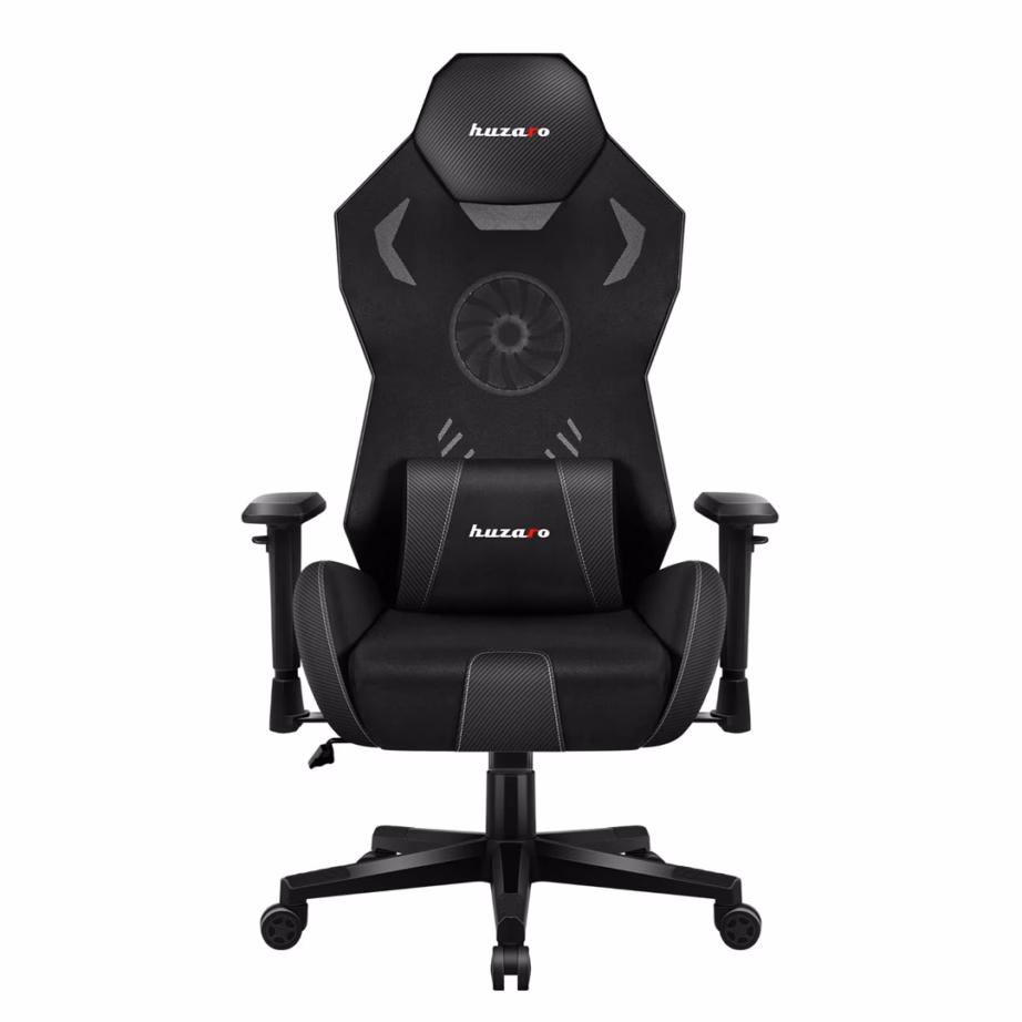 RGB-valgustuse ja ventilaatoriga arvutitool huzaro Combat 7.6, must - 3