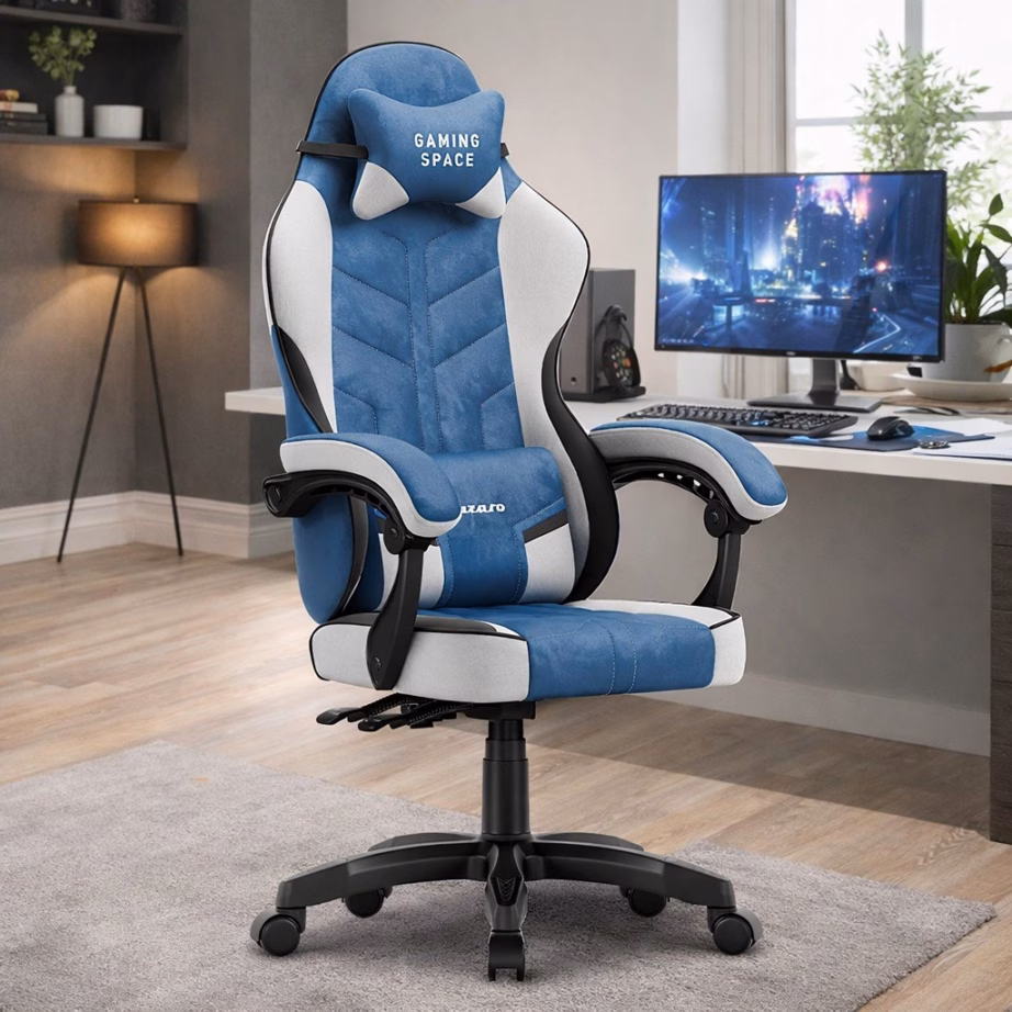 Lukustatava kallutusega arvutitool huzaro Force 2.7 Blue, veluur, sinine, 140 kg - 5