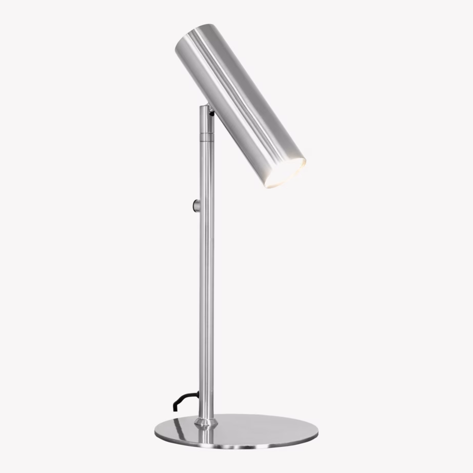 Hõbedane terasest laualamp Paris, 47 cm, 200 cm juhtmega - 4