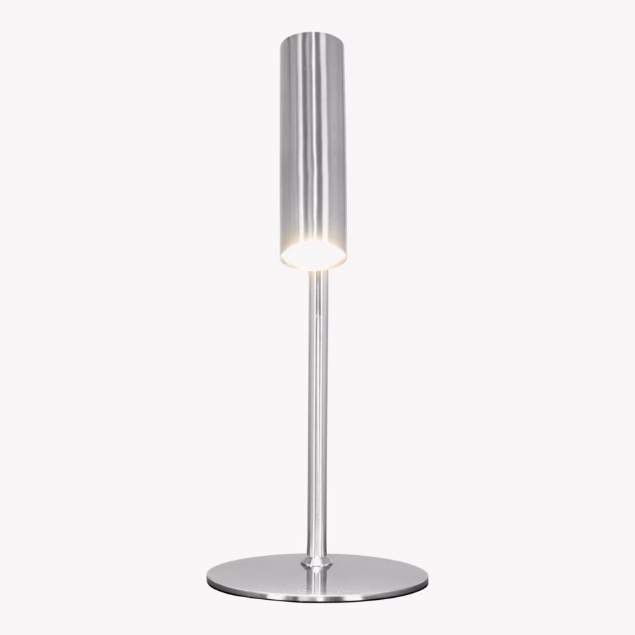 Hõbedane terasest laualamp Paris, 47 cm, 200 cm juhtmega - 5