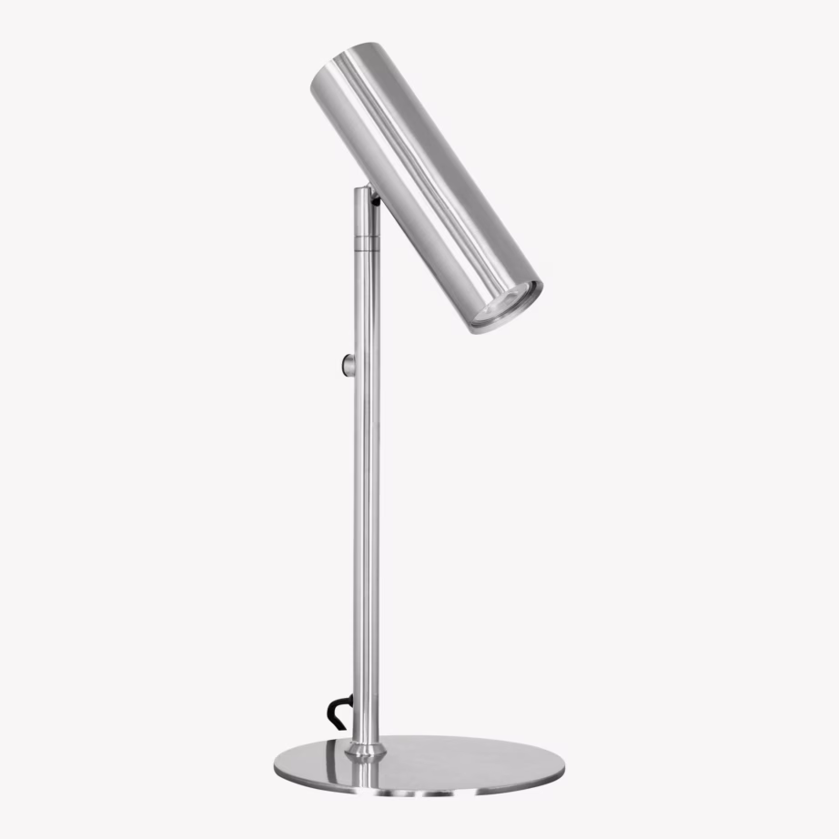 Hõbedane terasest laualamp Paris, 47 cm, 200 cm juhtmega - 6