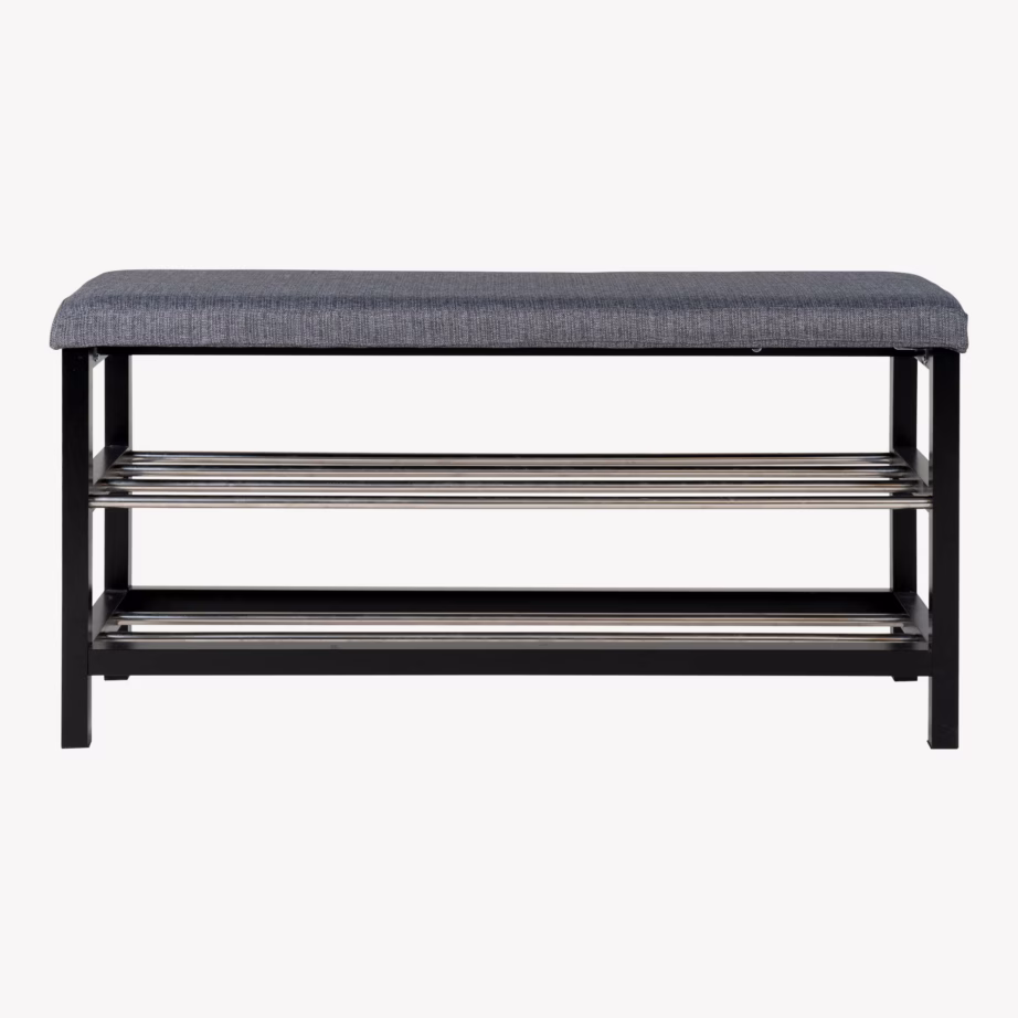 Hall esikupink padja ja 2 riiuliga Padova, 100×34×50 cm - 3