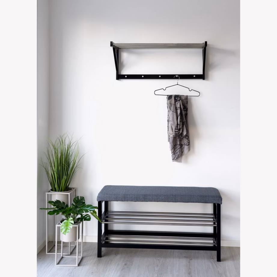 Hall esikupink padja ja 2 riiuliga Padova, 100×34×50 cm - 5
