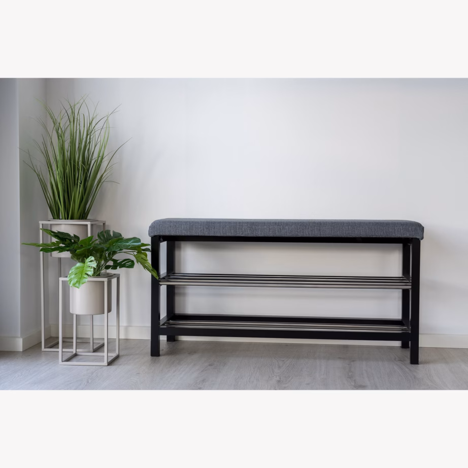 Hall esikupink padja ja 2 riiuliga Padova, 100×34×50 cm - 7