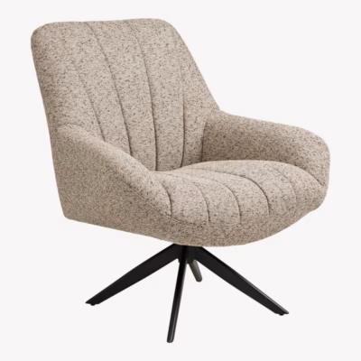 Hall lounge-tugitool pöördmehhanismiga, mustad metalljalad Grandola