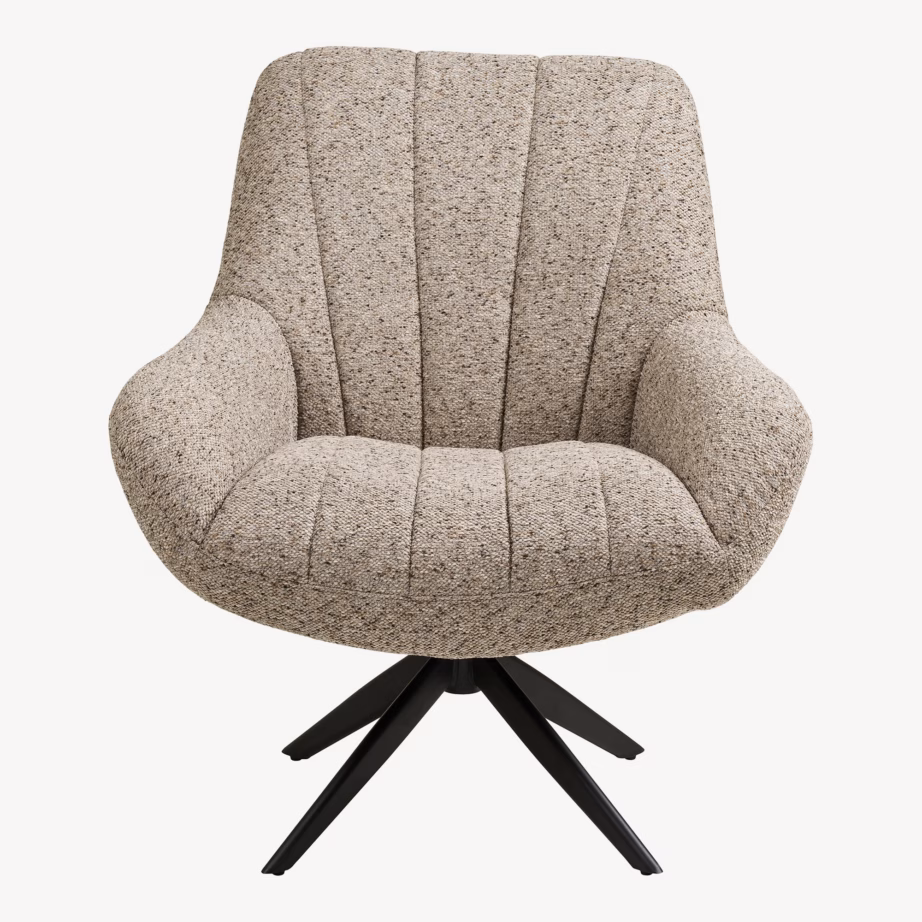 Hall lounge-tugitool pöördmehhanismiga, mustad metalljalad Grandola - 3