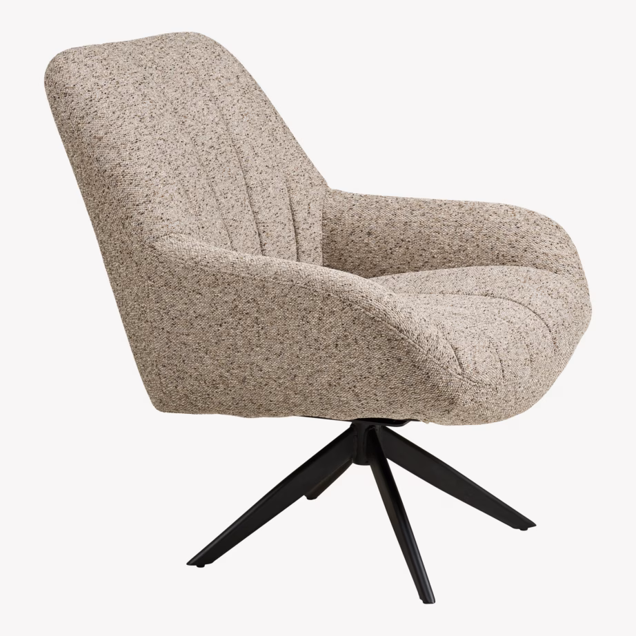 Hall lounge-tugitool pöördmehhanismiga, mustad metalljalad Grandola - 5