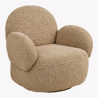 Helepruun pöördmehhanismiga lounge‑tugitool Messina