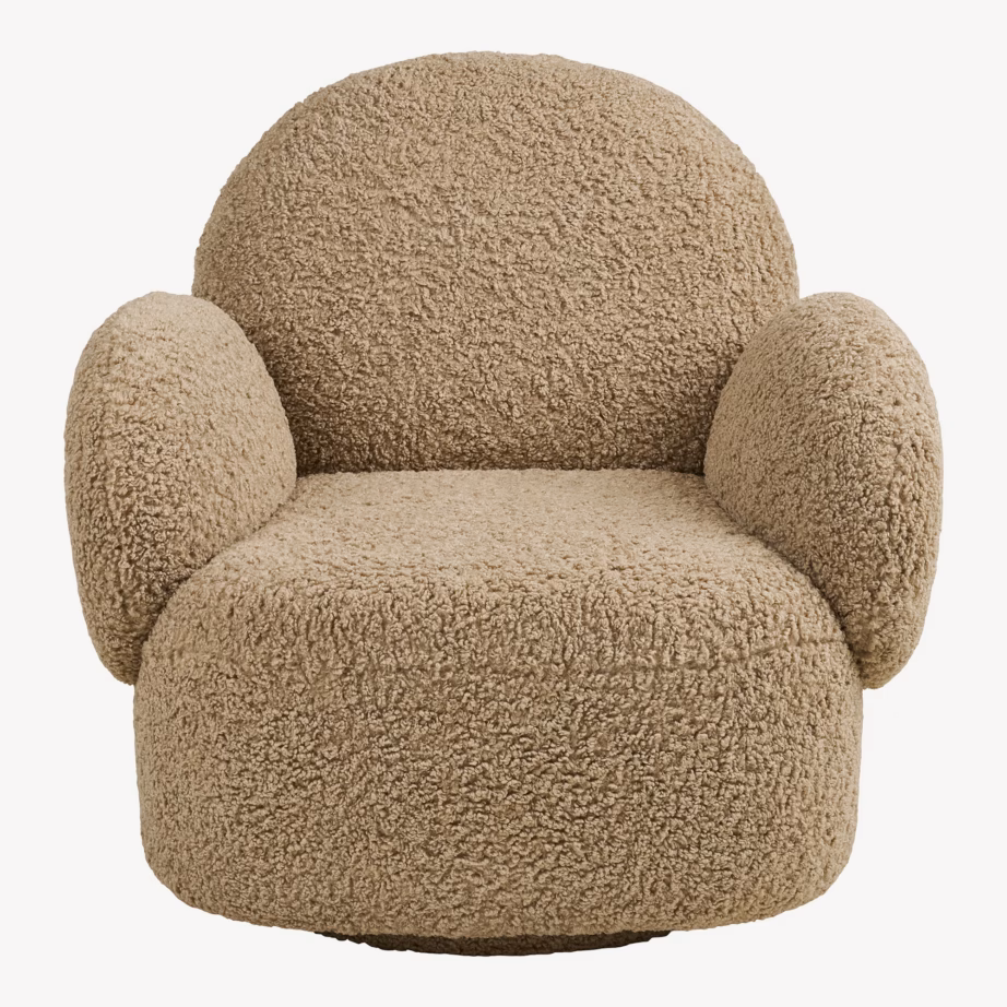 Helepruun pöördmehhanismiga lounge‑tugitool Messina - 3