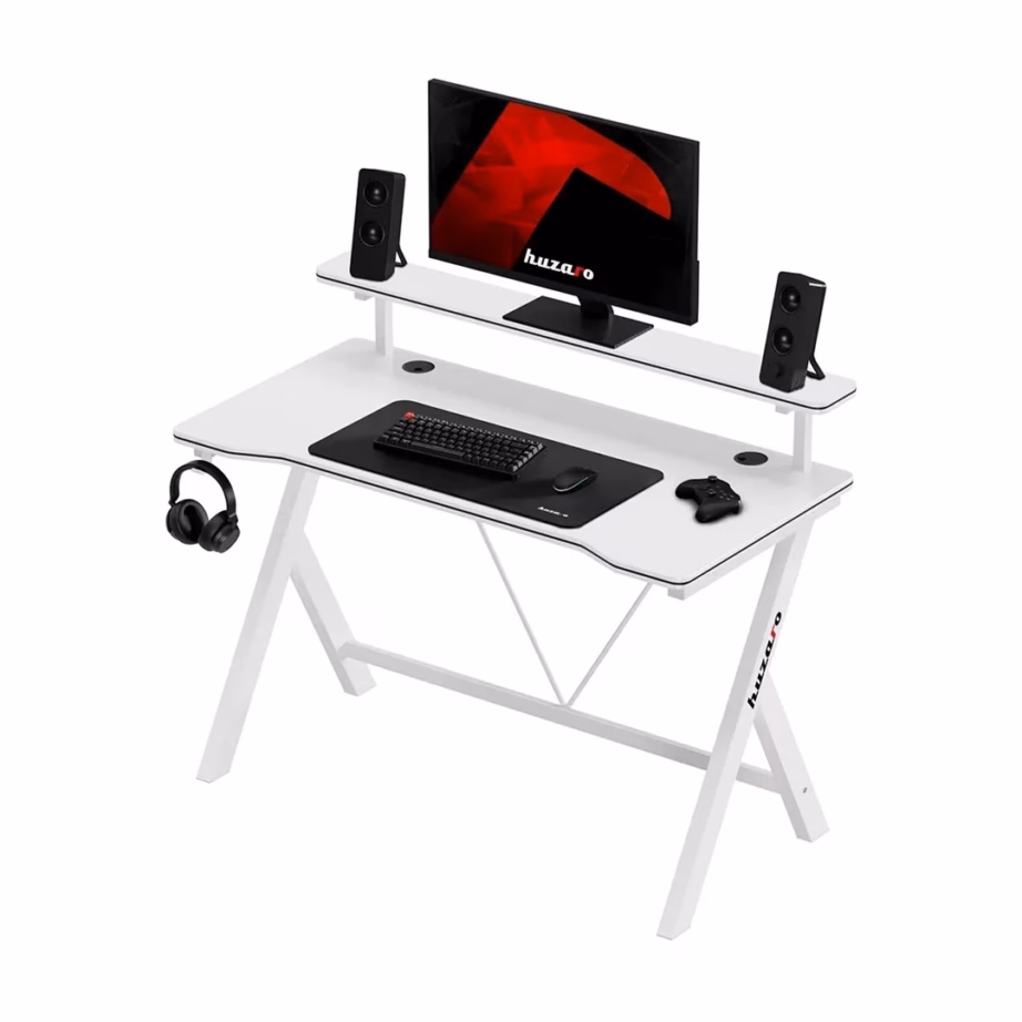 Huzaro Hero 1.9 White 120×60 cm valge mängurilaud MDF-plaadist lisariiuliga - 6