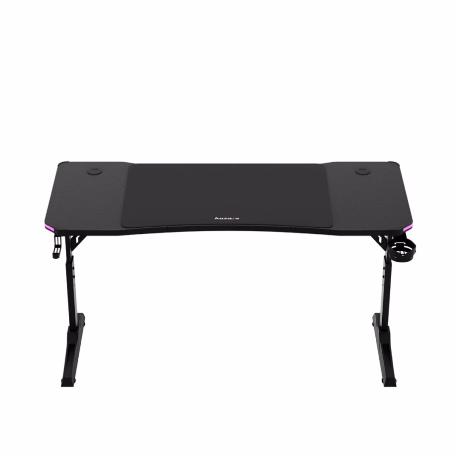 Huzaro Hero 3.6 RGB Black 140×60 cm reguleeritava kõrgusega mängurilaud LED-valgustusega - 11