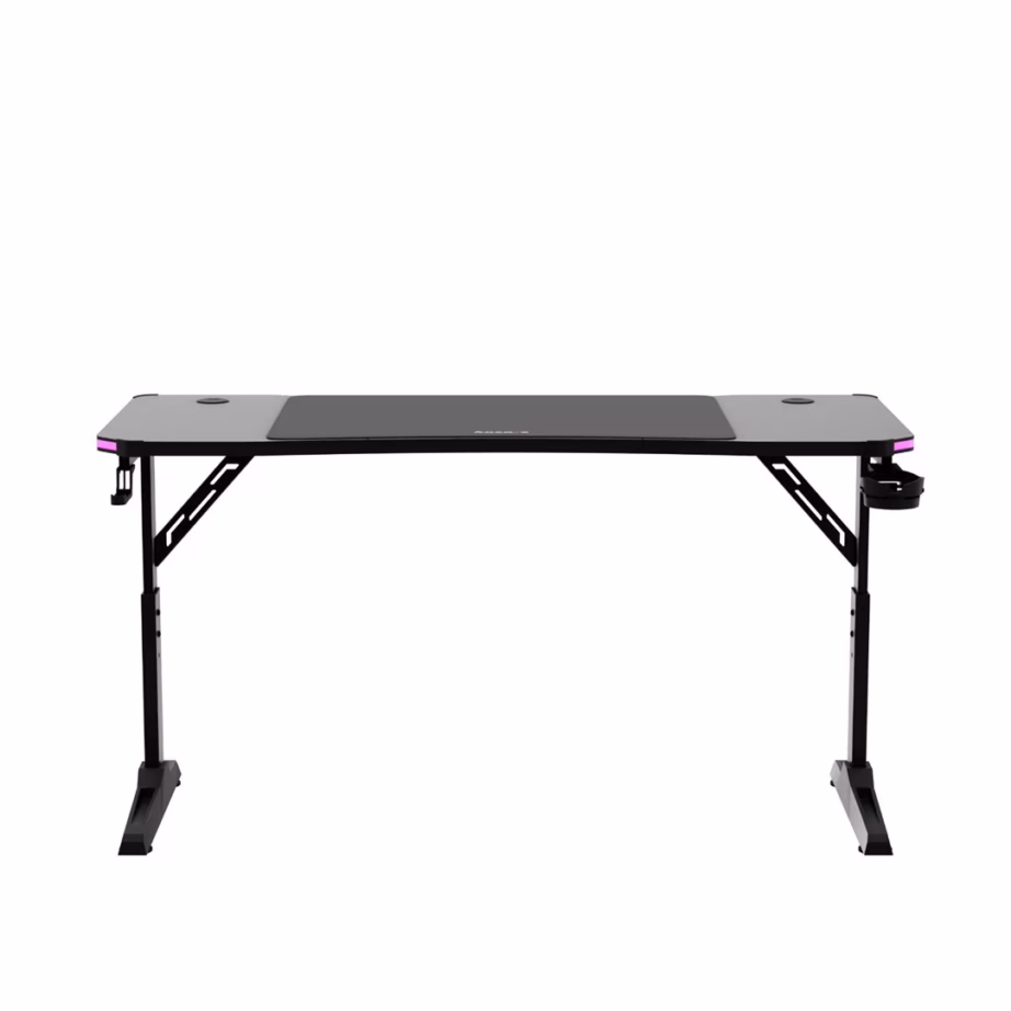Huzaro Hero 3.6 RGB Black 140×60 cm reguleeritava kõrgusega mängurilaud LED-valgustusega - 13