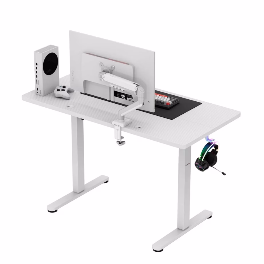 Huzaro Hero 8.1 White 120×60 cm elektriliselt reguleeritav valge mängurilaud mälufunktsiooniga - 4