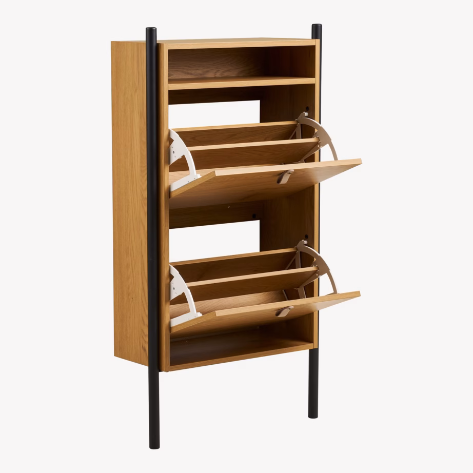 Jalanõukapp tammeimitatsioonis Barco 62x26x118 cm - 6