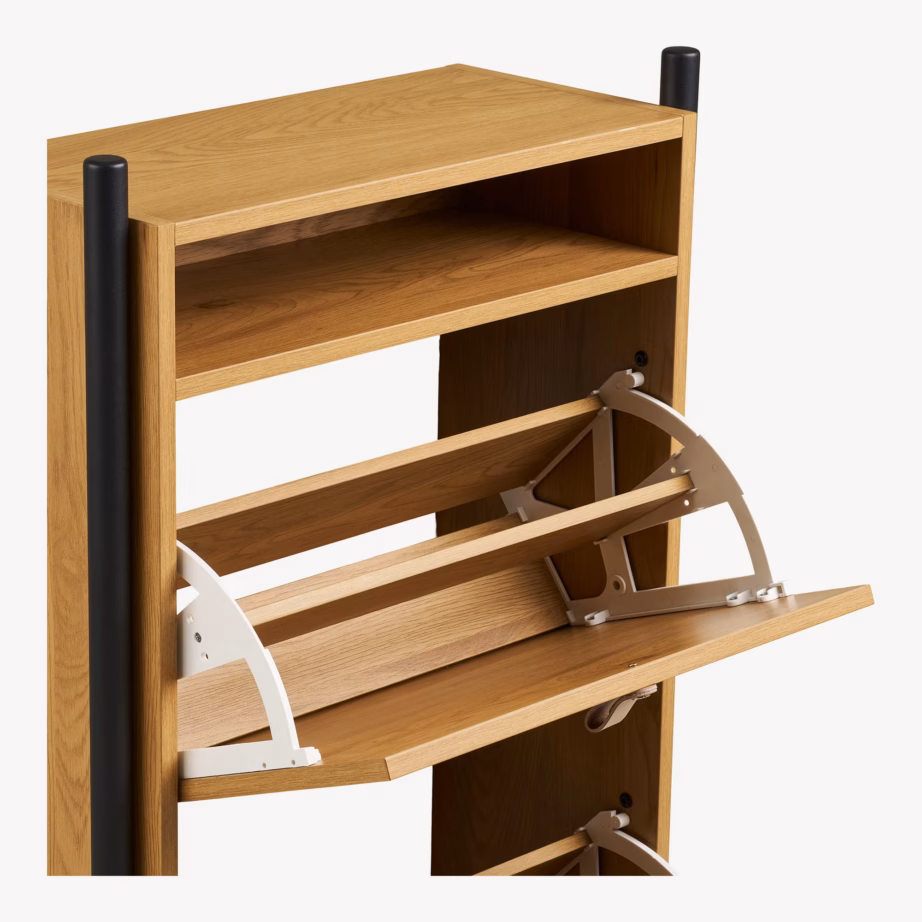 Jalanõukapp tammeimitatsioonis Barco 62x26x118 cm - 7
