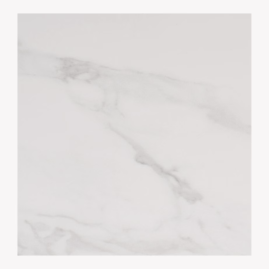 Keraamilise plaadiga ja saarespooniga söögilaud Noli 90×200 cm, valge/tumepruun - 7