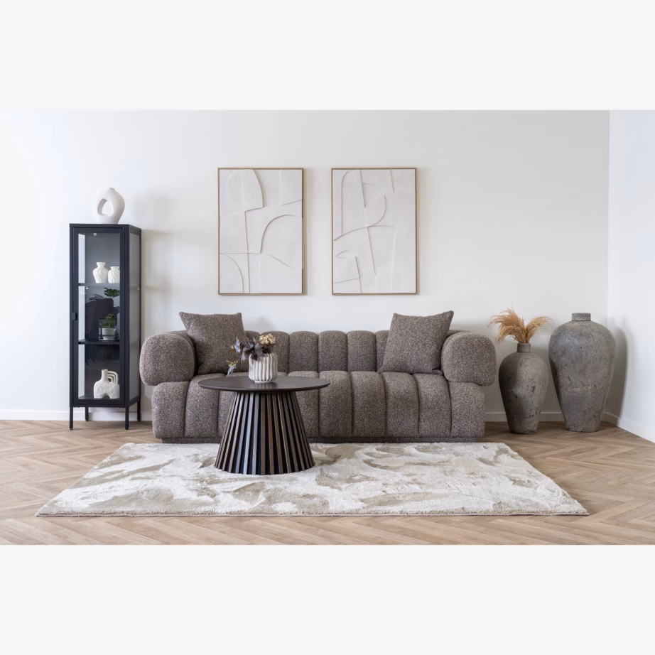 Kitsas must terasest vitriinkapp klaasuksega Brisbane 40x35x140 cm - 4